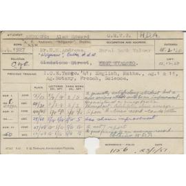 ANDREWS, Alan Edward (Hawkesbury Diploma of Agriculture (HDA))