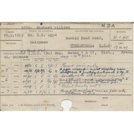 APPS, Richard William (Hawkesbury Diploma of Agriculture (HDA))