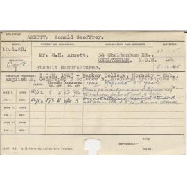 ARNOTT, Ronald Geoffrey (Hawkesbury Diploma of Agriculture (HDA))