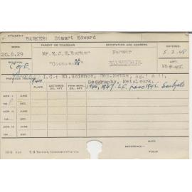 BARKER, Stuart Edward (Course Not Identified)