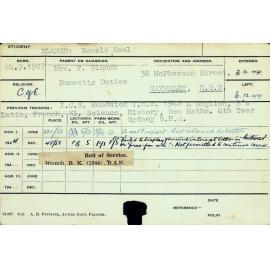 BLANCH, Ronald Keel (Course Not Identified)