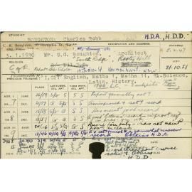 BOUGHTON, Charles Robb (Hawkesbury Diploma of Agriculture (HDA)/ Hawkesbury Diploma in Dairy Technology (HDDT))