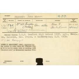 BROGDEN, John Edward (Hawkesbury Diploma in Dairy Technology (HDDT))