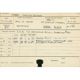 BYRNE, Patrick Michael (Hawkesbury Diploma of Agriculture (HDA))