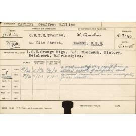 CAMLIN, Geoffrey William (Hawkesbury Diploma of Agriculture (HDA))