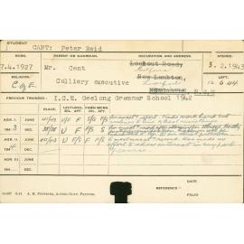 CANT, Peter Reid (Hawkesbury Diploma of Agriculture (HDA))