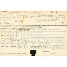 CARTWRIGHT, William Ambrose (Hawkesbury Diploma of Agriculture (HDA))