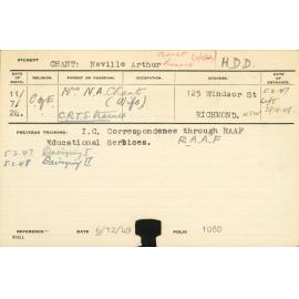 CHANT, Neville Arthur (Hawkesbury Diploma in Dairy (HDD) (Honours Class II))