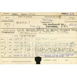 CHEW, James Milne (Hawkesbury Diploma of Agriculture (HDA))