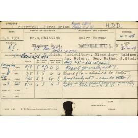 CHITTICK, James Brian (Hawkesbury Diploma in Dairy (HDD))