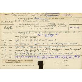 CHRISTENSON, Edwin Alex (Hawkesbury Diploma of Agriculture (HDA) (Honours Class II))