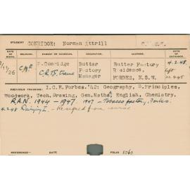 CONRIDGE, Norman Attrill (Hawkesbury Diploma in Dairy (HDD))