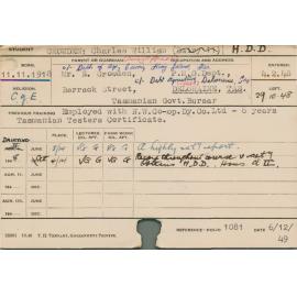 CROWDEN, Charles William (Hawkesbury Diploma in Dairy (HDD))