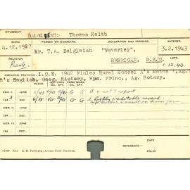 DALGLIESH, Thomas Keith (First year Agriculture)