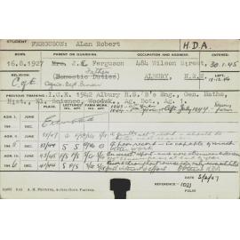 FERGUSON, Alan Robert (Hawkesbury Diploma of Agriculture (HDA))