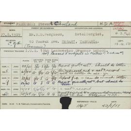 FERGUSON, Stewart Cleveland (Hawkesbury Diploma of Agriculture (HDA))