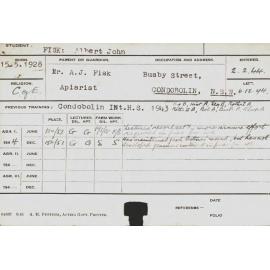 FISK, Albert John (Hawkesbury Diploma of Agriculture (HDA))