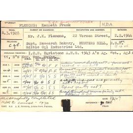 FLEMONS, Kenneth Frank (Hawkesbury Diploma of Agriculture (HDA) & Hawkesbury Diploma of Rural Extension (HDRE))