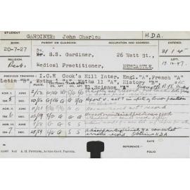 GARDINER, John Charles (Hawkesbury Diploma of Agriculture (HDA))