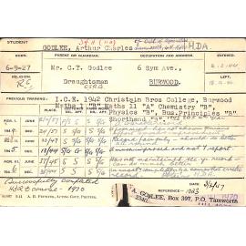 GODLEE, Arthur Charles (Hawkesbury Diploma of Agriculture (HDA))