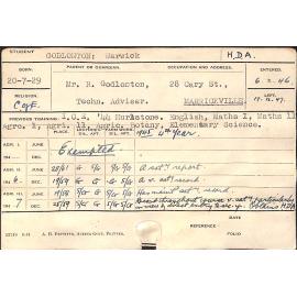 GODLONTON, Warwick (Hawkesbury Diploma of Agriculture (HDA))