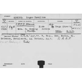 GOWING, Roger Hamilton (Hawkesbury Diploma in Dairy (HDD))