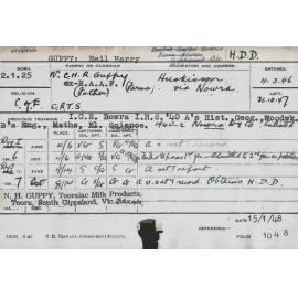 GUPPY, Neil Harry (Hawkesbury Diploma in Dairy (HDD))