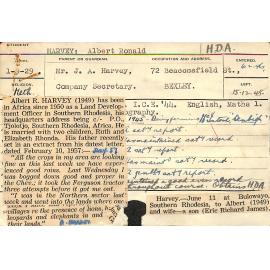 HARVEY, Albert Ronald (Hawkesbury Diploma of Agriculture (HDA))