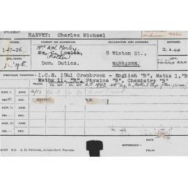 HARVEY, Charles Michael (Hawkesbury Diploma of Agriculture (HDA))