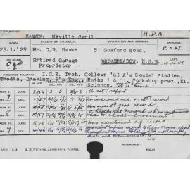 HAWKE, Neville Cyril (Hawkesbury Diploma of Agriculture (HDA))