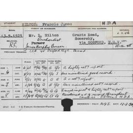 HILTON, Francis James (Hawkesbury Diploma of Agriculture (HDA))