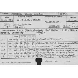 JENKINS, Victor Vaughan (Hawkesbury Diploma of Agriculture (HDA))