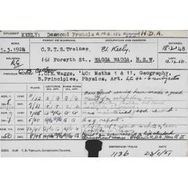KEELY, Desmond Francis (Hawkesbury Diploma of Agriculture (HDA))