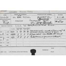 KILLEN, Thomas Young (Course Not Identified)
