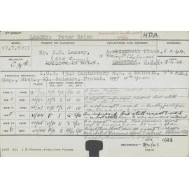 LEACEY, Peter Brian (Hawkesbury Diploma of Agriculture (HDA))