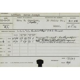 LITTLE, Kevin Joseph (Hawkesbury Diploma of Agriculture (HDA))