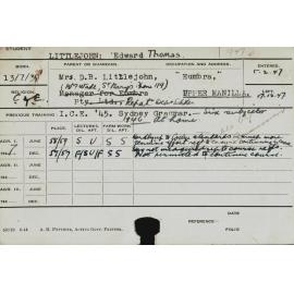 LITTLEJOHN, Edward John (Hawkesbury Diploma of Agriculture (HDA))