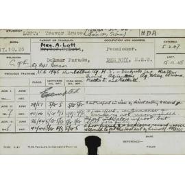 LOTT, Trevor Bruce (Hawkesbury Diploma of Agriculture (HDA))