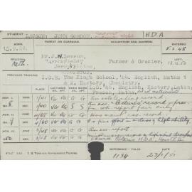 LAWSON, John Gordon (Hawkesbury Diploma of Agriculture (HDA))