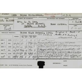 LEE, Bryan Richardson (Hawkesbury Diploma of Agriculture (HDA))