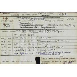 LISLE, Wilfred John (Hawkesbury Diploma of Agriculture (HDA))