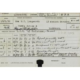 LONGWORTH, Peter (Hawkesbury Diploma of Agriculture (HDA))