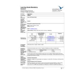 Learning Guide - Agronomy (300524) - Autumn 2010