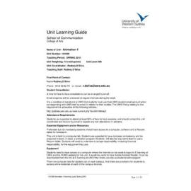 Learning Guide - Animation 4 (101039) - Spring 2010