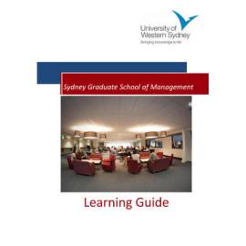 Learning Guide - Accounting A Business Perspective (200495) - Quarter 1 2010