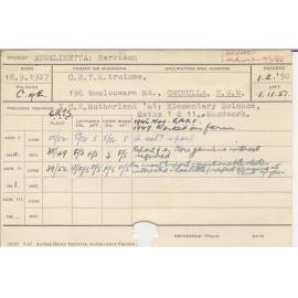 ANGELINETTA, Harrison (Hawkesbury Diploma of Agriculture (HDA))