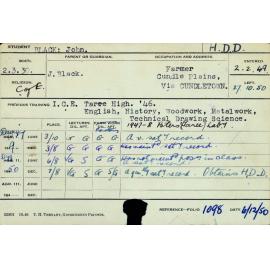 BLACK, John (Hawkesbury Diploma in Dairy (HDD))