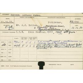 BRITON, Anthony James (Course Not Identified)