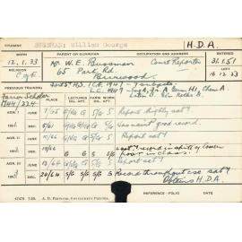 BUSSMAN, William George (Hawkesbury Diploma of Agriculture (HDA))