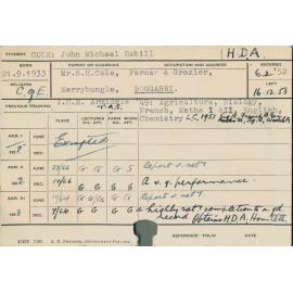 COLE, John Michael Hobill (Hawkesbury Diploma of Agriculture (HDA))